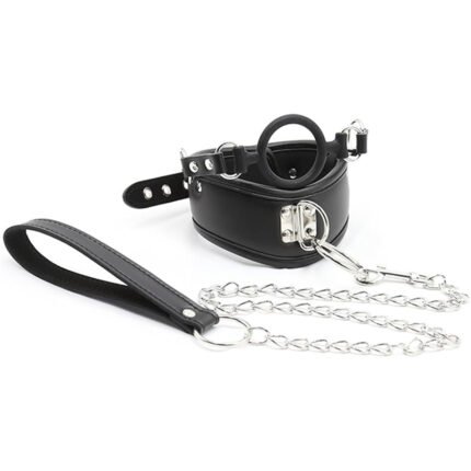 Bondage Collars for Adult Sex, BDSM Collar And Leash for Sex, Adjustable Leather Choker with Chain, Submissive Slut Slave Collar for Women, SM Sex Toys Couples Flirt Play Fetish Cosplay