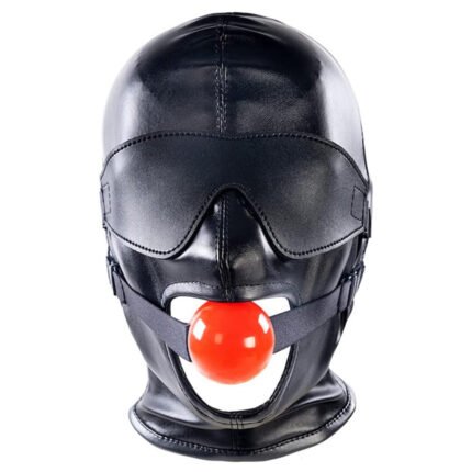 Leather Bondage with Detachable Silicone Dildo Mouth Gag Adjustable Head Harness BDSM Fetish Slave Restraints for Men Women Couple Sex Factory