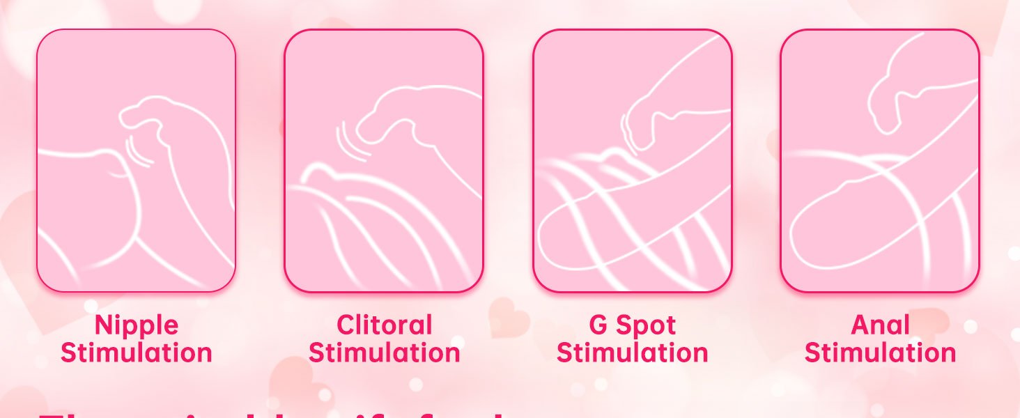 G Spot Clitoral Nipple Anal Stimulation Vibrator