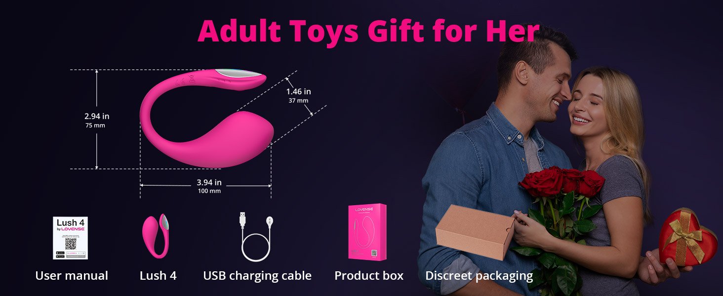 LOVENSE Lush 4 Remote Control Wearable Egg Vibrator for Women