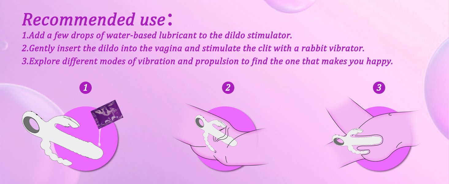 Thrusting Dildo Rabbit Vibrator for Women Female Sex Toy